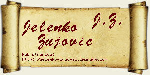 Jelenko Žujović vizit kartica